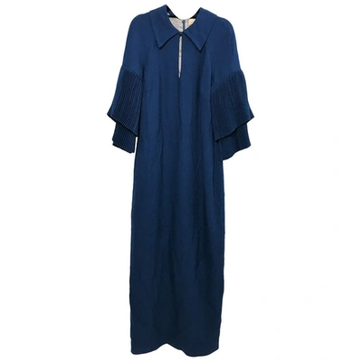 Pre-owned Merchant Archive Blue Wool Dress
