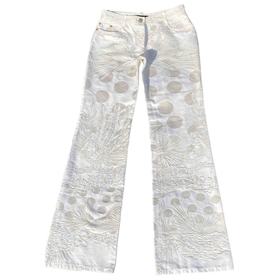 Pre-owned Versace Silk Large Pants In Other