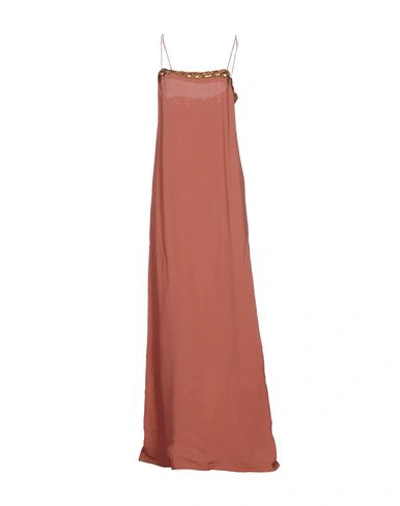 Intropia Long Dresses In Rust