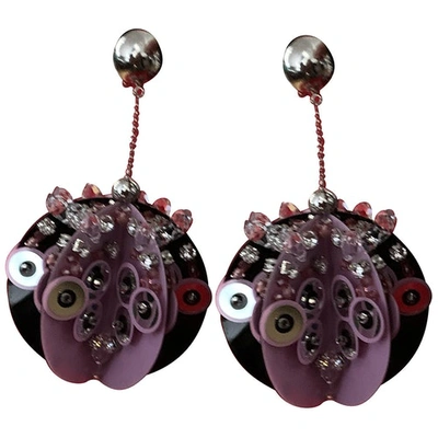 Pre-owned Prada Purple Earrings