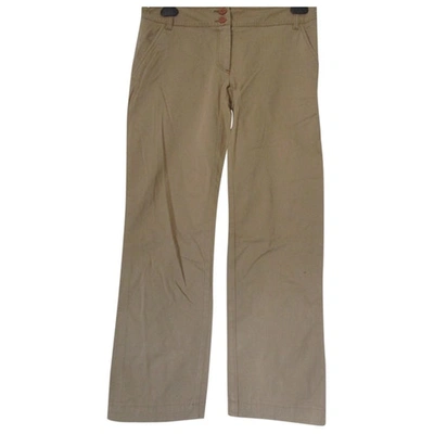 Pre-owned Max Mara Large Trousers In Brown