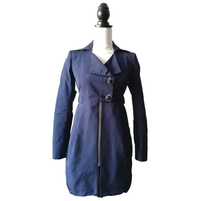 Pre-owned Pinko Blue Trench Coat