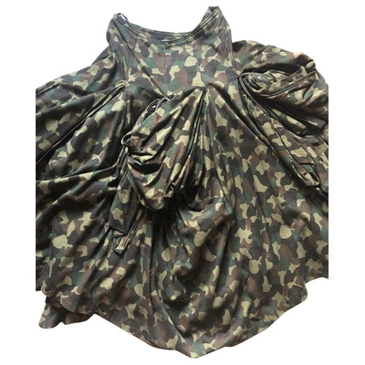 Pre-owned Yohji Yamamoto Khaki Cotton Skirt