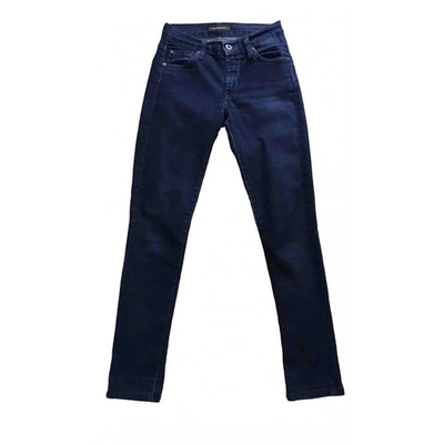 Pre-owned James Perse Slim Jeans In Navy