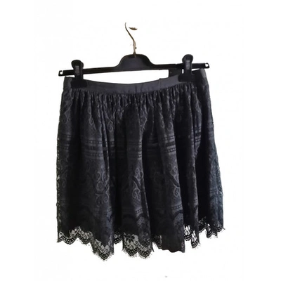 Pre-owned Milly Mid-length Skirt In Black