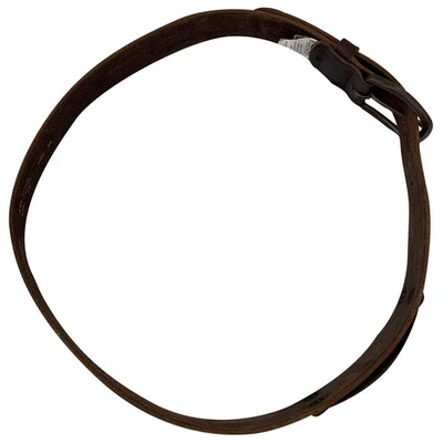 Pre-owned Replay Leather Belt In Brown