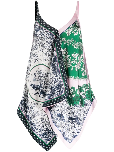 Erdem Scarf-style Printed Silk Blouse In Multicoloured