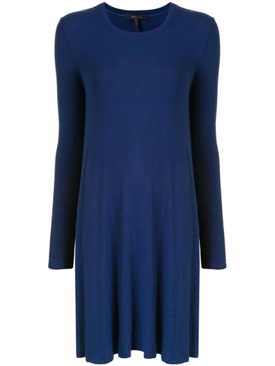 Bcbg Max Azria Pleated Mini Dress In Blue