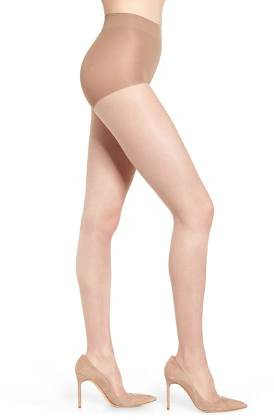 Natori Silky Sheer Control Top Pantyhose In Honey