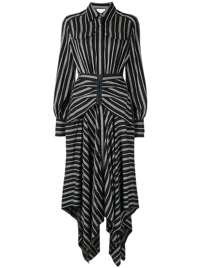 Acler Cresler Striped Dress In Black