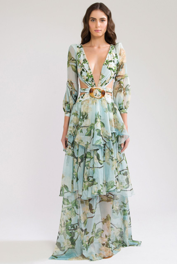 beach dress floral