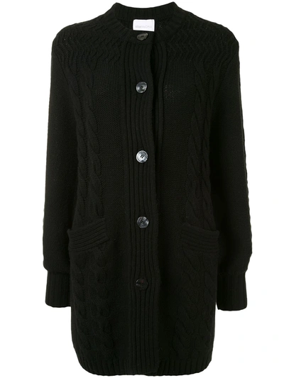 Alice Mccall Constance Lips Embroidered Cardigan In Black