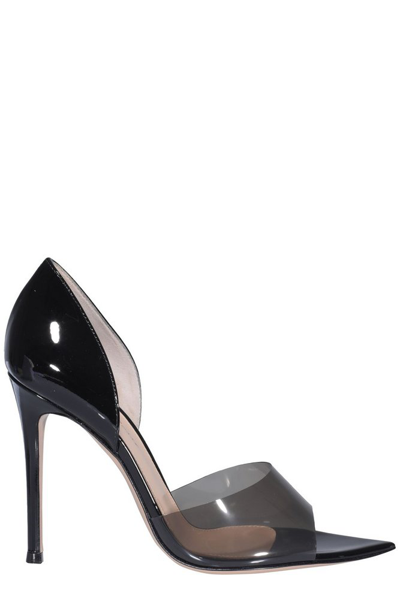 Gianvito Rossi Bree 105 Pvc And Patent-leather Pumps In Black
