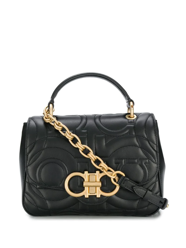 ferragamo gancini tote bag