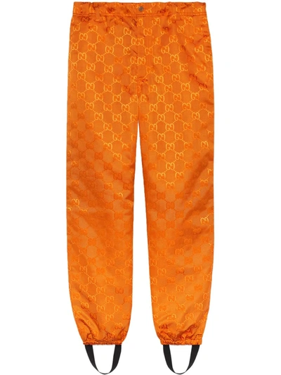 Gucci Off The Grid Pant With Gaiter In Orange