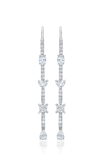 Mindi Mond Women's Fancy Cut Diamond 18k White Gold Drop Earrings