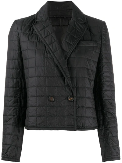 Brunello Cucinelli Quilted Cropped Jacket In Blue