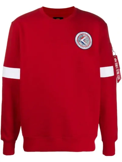 Alpha Industries Apollo 15 Sweater Speed Red