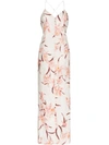 Zimmermann Corsage Floral Strappy-back Maxi Dress In Ivory