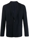 Giorgio Armani Tailored Crepe Suit In Blue