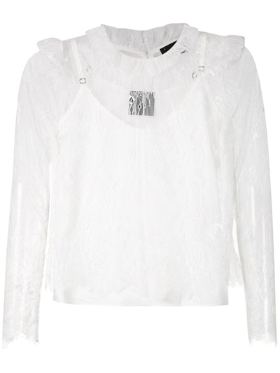 Andrea Bogosian Ryn Couture Blouse In White