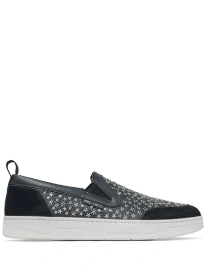 Jimmy Choo Hawaii Slip On/m Sneakers In Black