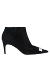 Sergio Rossi Ankle Boots In Black