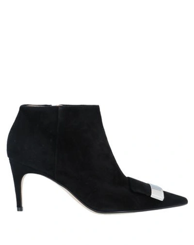 Sergio Rossi Ankle Boots In Black