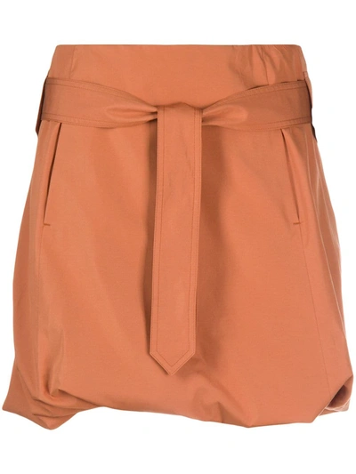Ferragamo Balloon Skirt In Orange