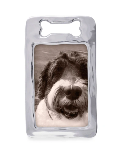 Mariposa Open Dog Bone Picture Frame, 4" X 6" In Silver