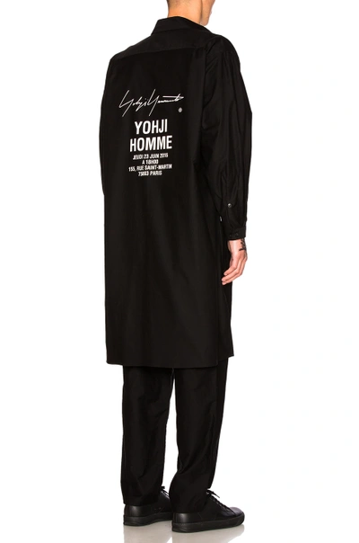 Yohji Yamamoto Staff Shirt In Black | ModeSens