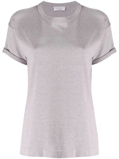 Brunello Cucinelli Relaxed Fit T-shirt In Purple