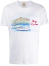 Mc2 Saint Barth Ibiza J'arrive Linen T-shirt In White