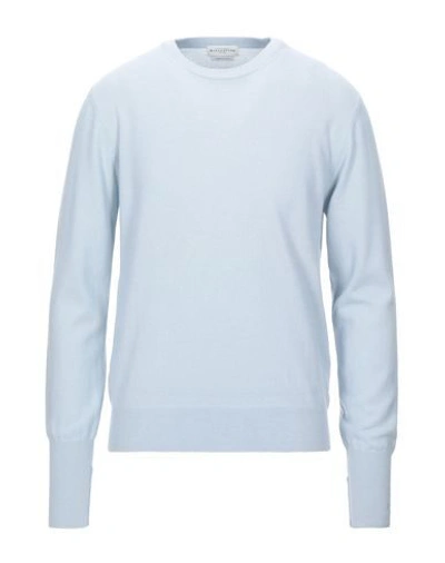 Ballantyne Cashmere Blend In Sky Blue