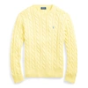 Polo Ralph Lauren Cable-knit Cotton Sweater In Fall Yellow
