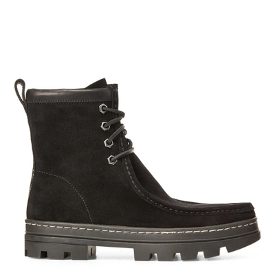 Ralph Lauren Mikayla Suede Boot In Black