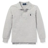 Polo Ralph Lauren Kids' Cotton Mesh Polo Shirt In Andover Heather