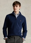Polo Ralph Lauren Estate-rib Quarter-zip Pullover In Scotch Pine Heather