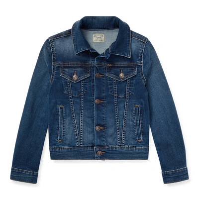 Polo Ralph Lauren Kids' Denim Trucker Jacket In Marcella Wash