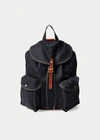 Double Rl Denim Rucksack In True Indigo