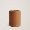 Ralph Lauren Brennan Leather Pencil Cup In Saddle