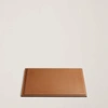 Polo Ralph Lauren Brennan Leather Desk Blotter In Saddle