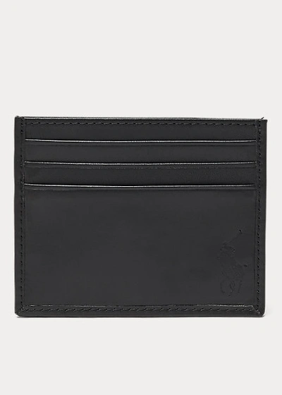 Ralph Lauren Leather Card Case In Whiskey