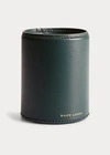 Ralph Lauren Brennan Leather Pencil Cup In Black