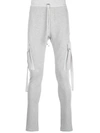 Amiri Slim Fit Cotton Track Pants In Grey