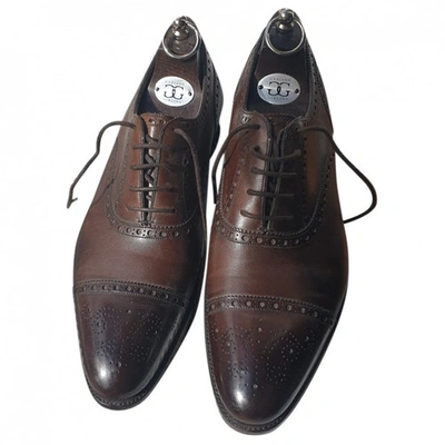 Pre-owned Gaziano & Girling Brown Leather Lace Ups