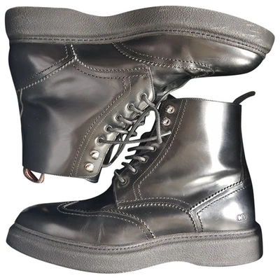 Pre-owned Dior Black Leather Boots