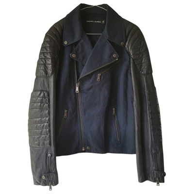 Pre-owned Ralph Lauren Linen Jacket In Navy
