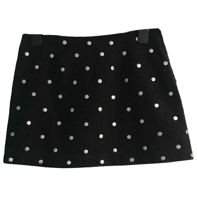 Pre-owned Moschino Wool Mini Skirt In Grey