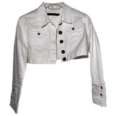 Pre-owned Calvin Klein White Cotton Jacket